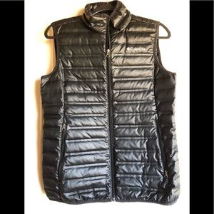 NWOT Black Columbia Zip Up Vest Size Medium